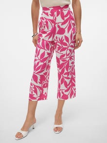 Vero Moda VMEASY Wysoki stan Spodnie Culottes -Snow White - 10308013