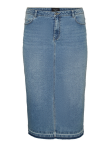 Vero Moda VMCLINA Długa spódnica -Light Blue Denim - 10308042