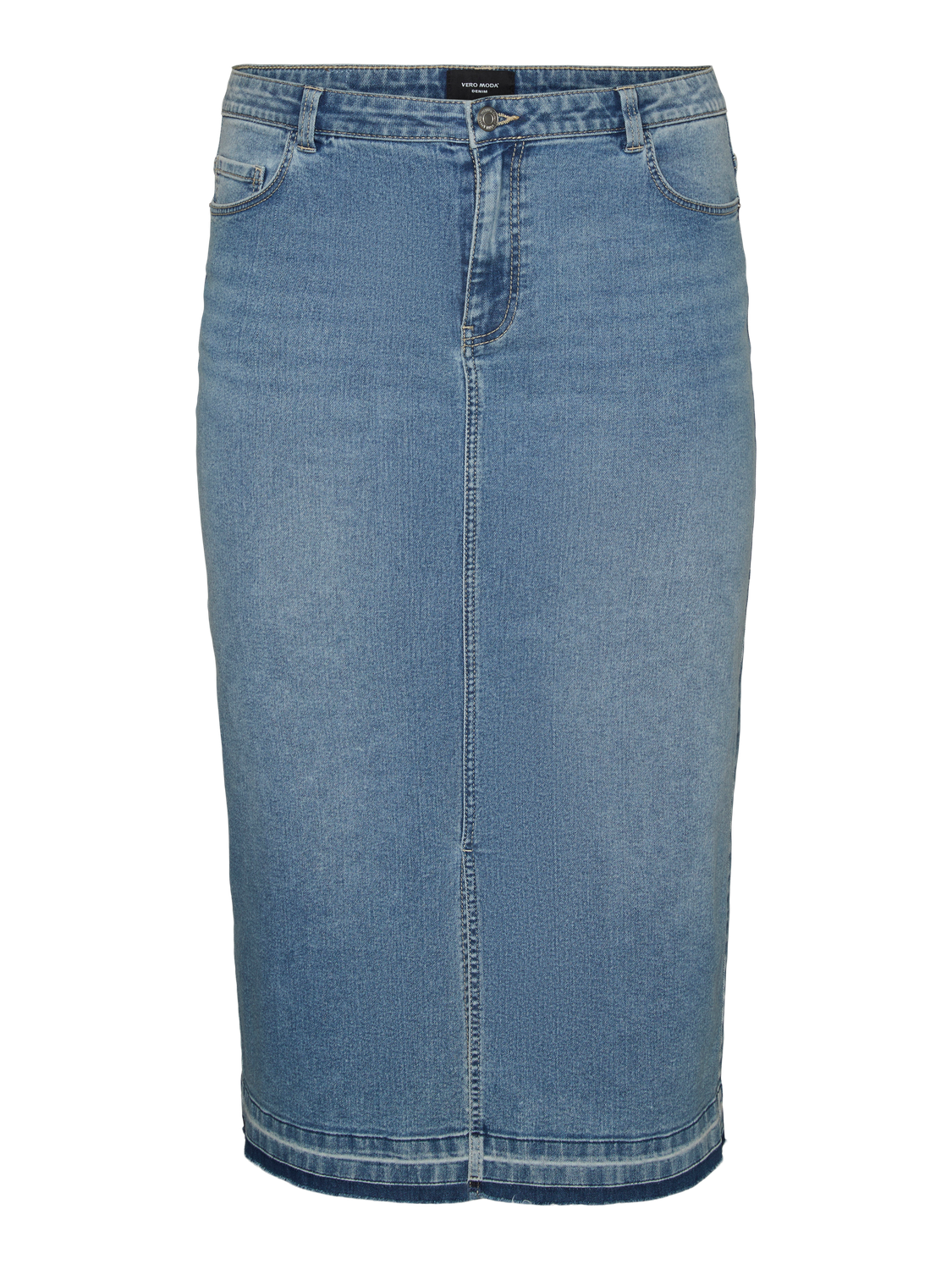 Vero Moda VMCLINA Lång kjol -Light Blue Denim - 10308042