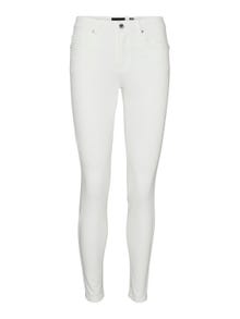 Vero Moda VMALIA Krój slim Jeans -Bright White - 10308051