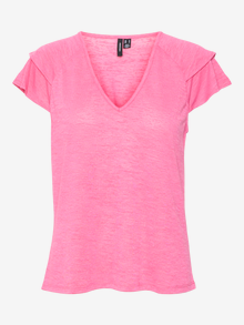 Vero Moda VMLINA Top -Carmine Rose - 10308107