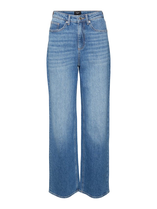 Vero Moda VMTESSA HÃ¸j talje Wide fit Jeans - 10308153