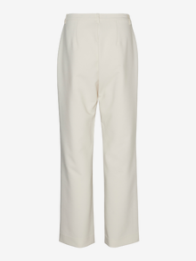 Vero Moda VMCLAIR Medelhög midja Byxor -White Swan - 10308336