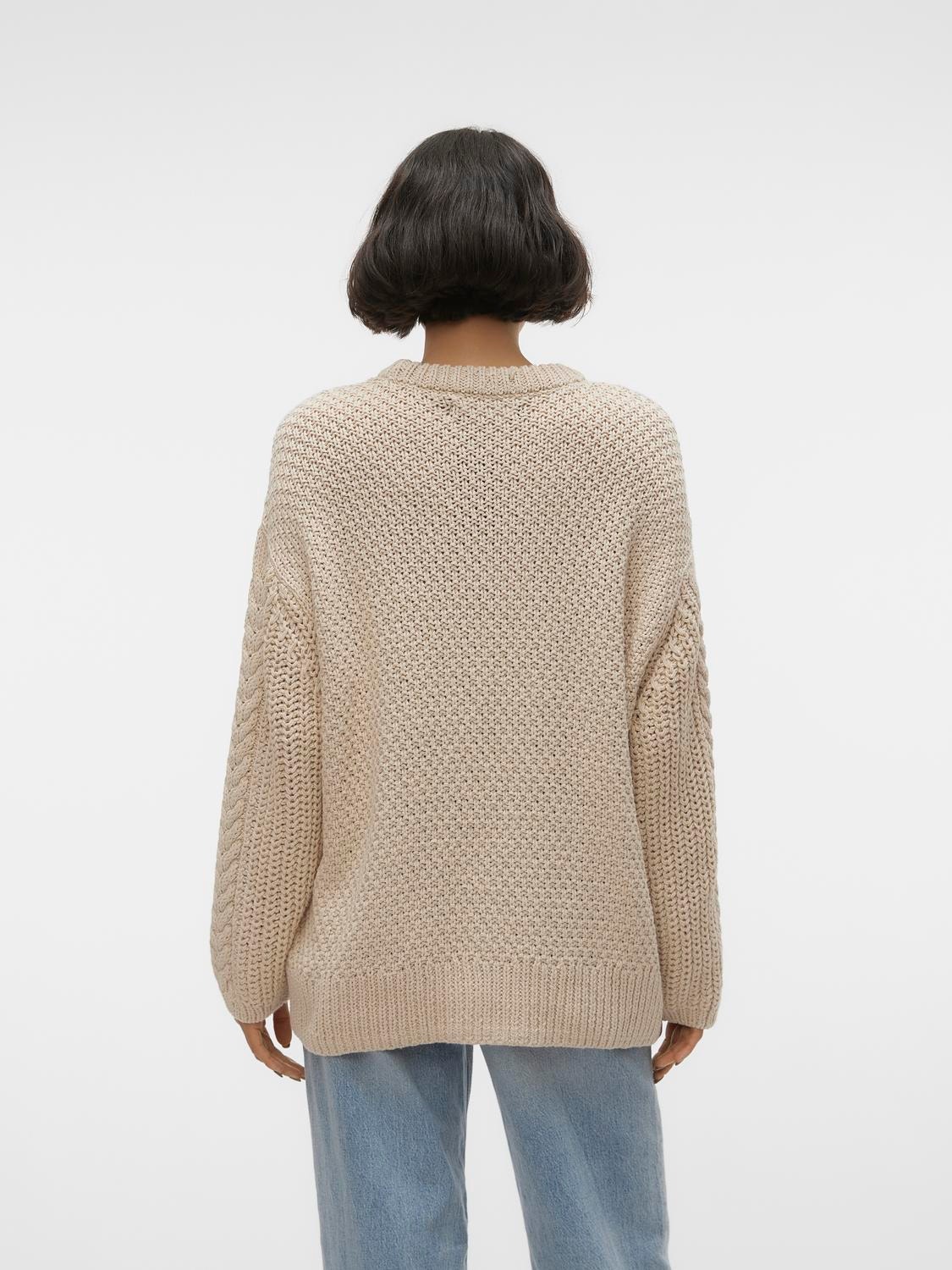 Vero Moda VMSVEACABLE Pull-overs -Oatmeal - 10308363