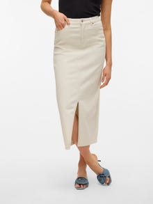 Vero Moda VMVERI Hög midja Lång kjol -Birch - 10308373