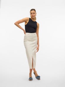 Vero Moda VMVERI Hög midja Lång kjol -Birch - 10308373