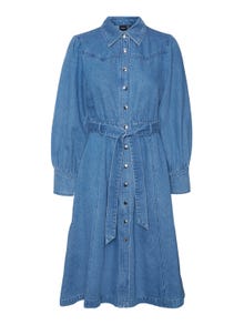 Vero Moda VMMARIE Robe longue -Medium Blue Denim - 10308382