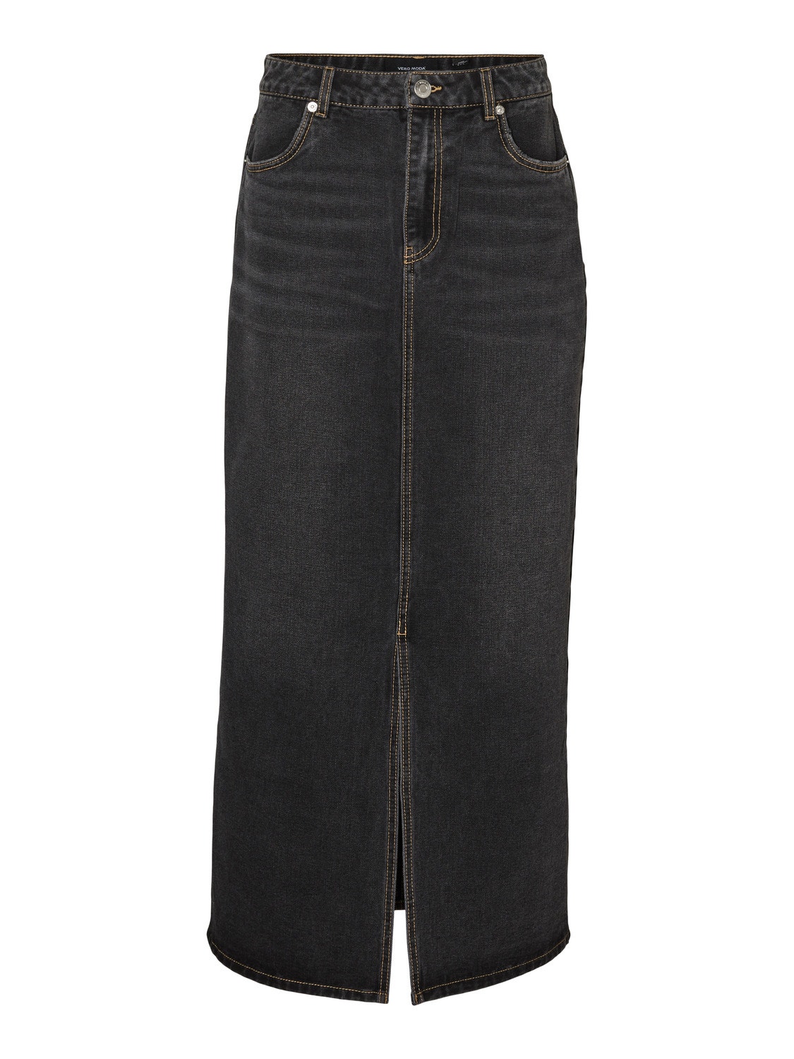 Vero Moda VMKYLE Long Skirt -Dark Grey Denim - 10308404