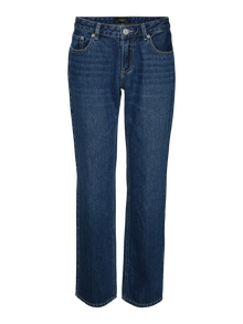 Vero Moda VMPAM Krój prosty Jeans -Medium Blue Denim - 10308405