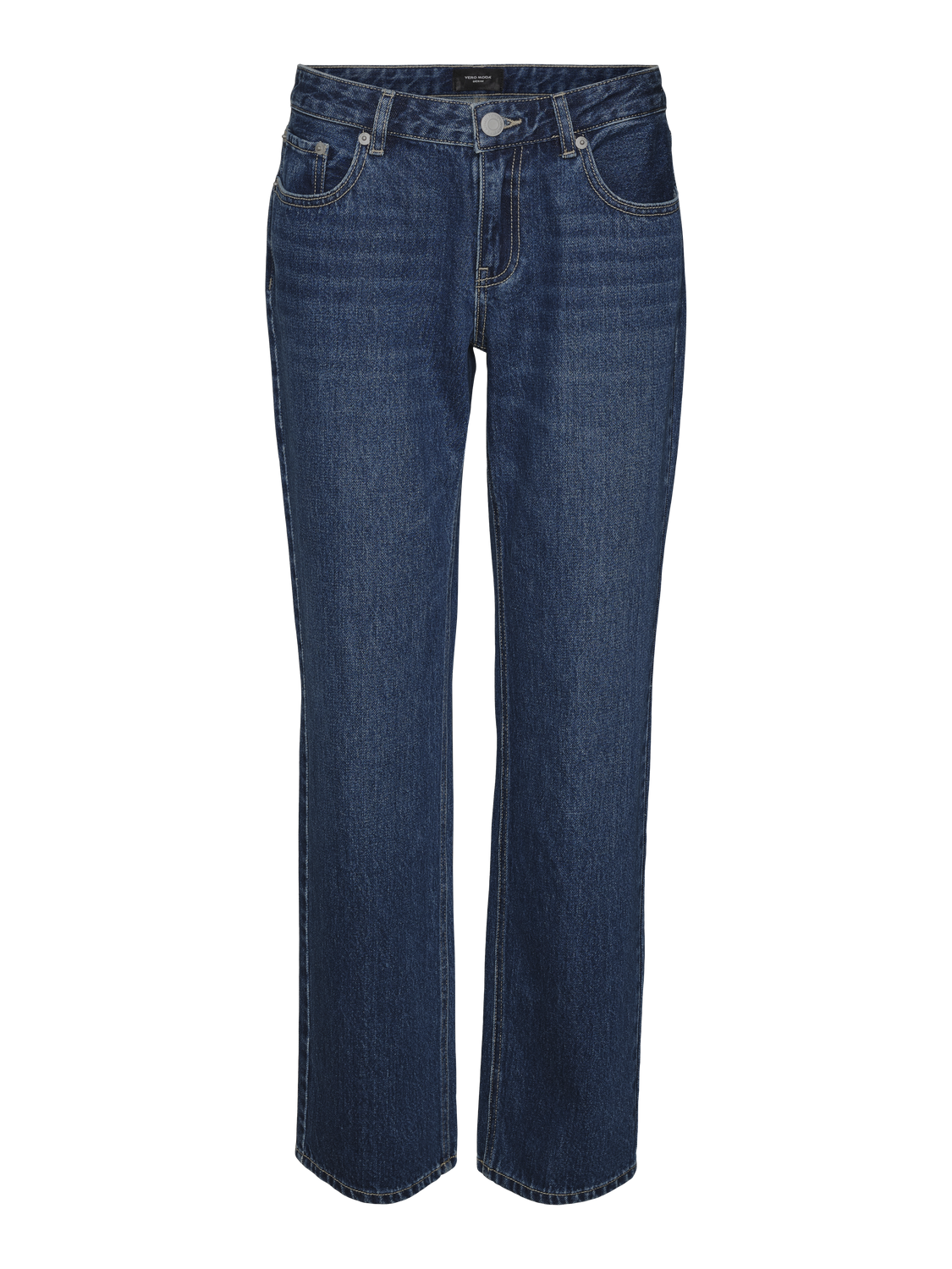 Vero Moda VMPAM Niedrige Taille Gerade geschnitten Jeans -Medium Blue Denim - 10308405