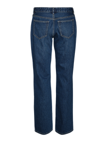 Vero Moda VMPAM Niedrige Taille Gerade geschnitten Jeans -Medium Blue Denim - 10308405