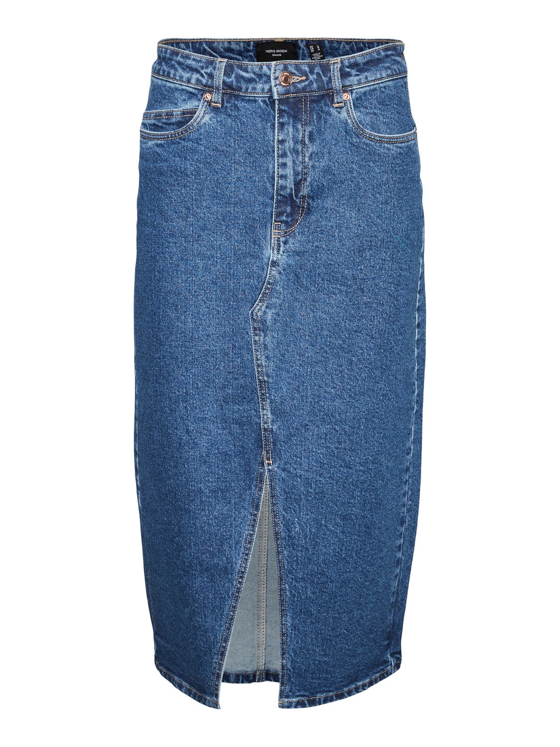 Vero Moda VMCVERI Long skirt -Medium Blue Denim - 10308406