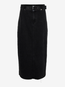Vero Moda VMARIA Hohe Taille Langer Rock -Black Denim - 10308413