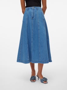 Vero Moda VMBRYNN Long Skirt -Medium Blue Denim - 10308414