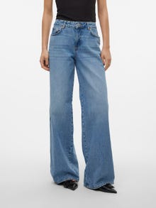 Vero Moda VMREMY Mid rise Jeans -Medium Blue Denim - 10308425