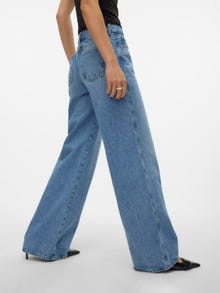 Vero Moda VMREMY Weit geschnitten Jeans -Medium Blue Denim - 10308425