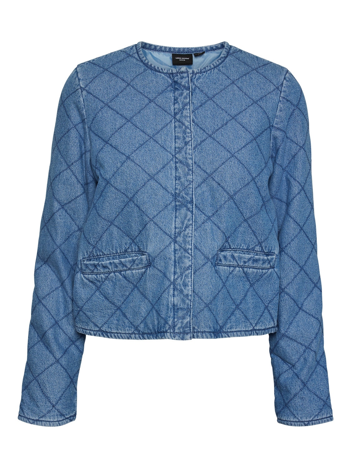 Vero Moda VMOLIVE Denim jacket -Medium Blue Denim - 10308430