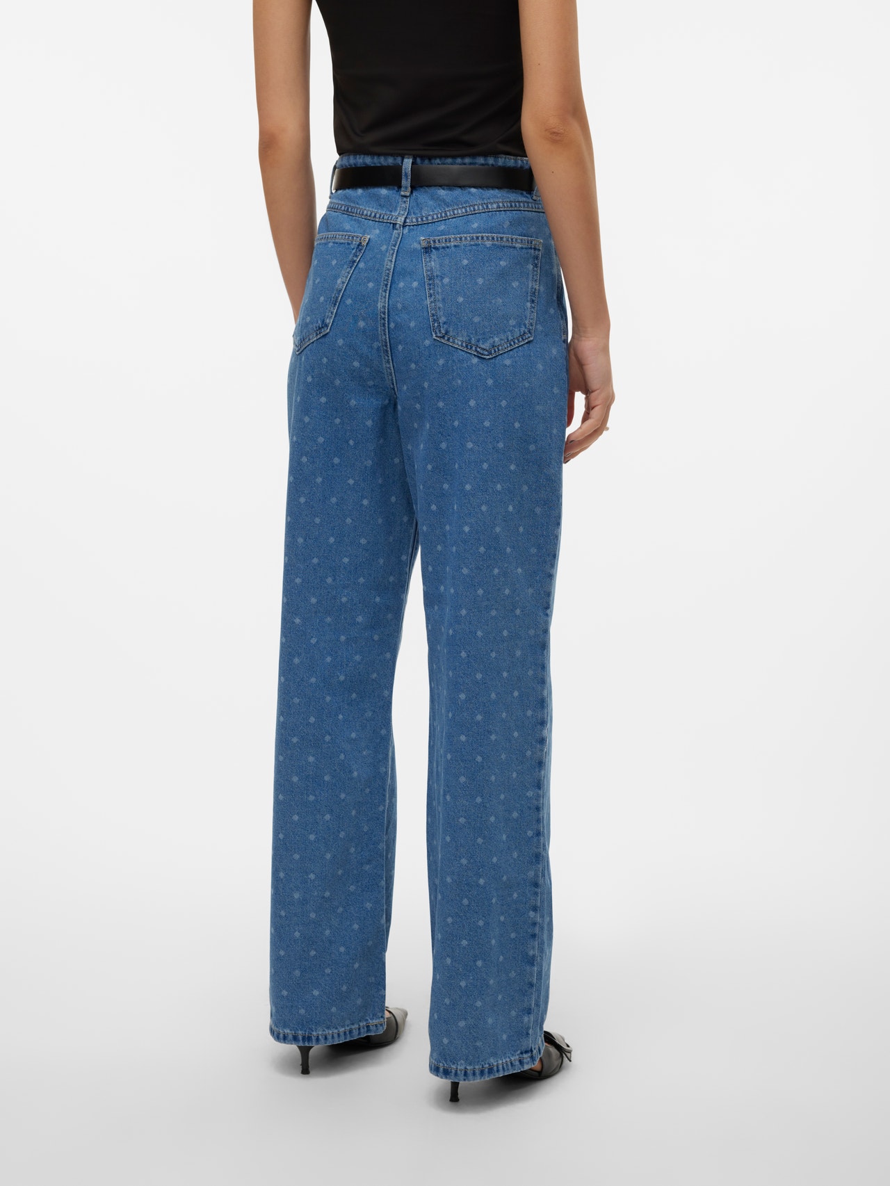 Vero Moda VMKATHY Vid passform Jeans -Medium Blue Denim - 10308474
