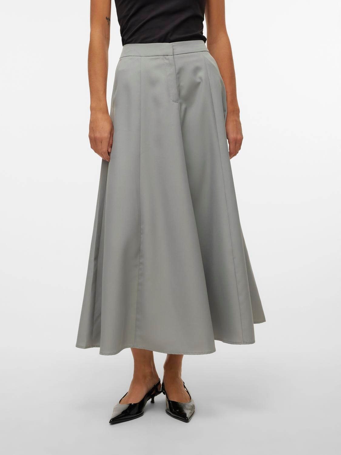 Vero Moda VMALICE Lang nederdel -Neutral Gray - 10308525