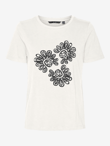 Vero Moda VMOLLY T-Shirt -Snow White - 10308638