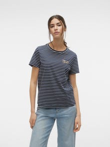Vero Moda VMOYA T-Shirt -Navy Blazer - 10308684