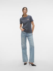 Vero Moda VMOYA T-Shirt -Navy Blazer - 10308684