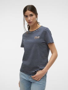 Vero Moda VMOYA T-Shirt -Navy Blazer - 10308684