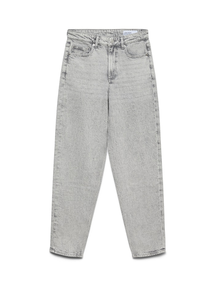 VMTESSA Mom Fit Jeans | Light Grey | Vero Moda® VMTESSA Mom Fit Jeans | Light Grey | Vero Moda®