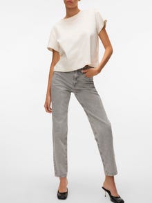 Vero Moda VMTESSA Hohe Taille Hohe Taille Jeans -Light Grey Denim - 10308860