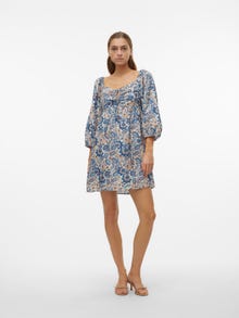 Vero Moda VMMATILDA Korte jurk -Ibiza Blue - 10308864