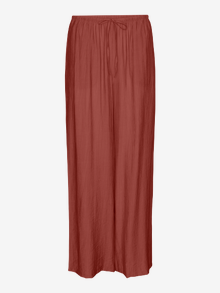 Vero Moda VMMAJA High waist Trousers -Barn Red - 10308910