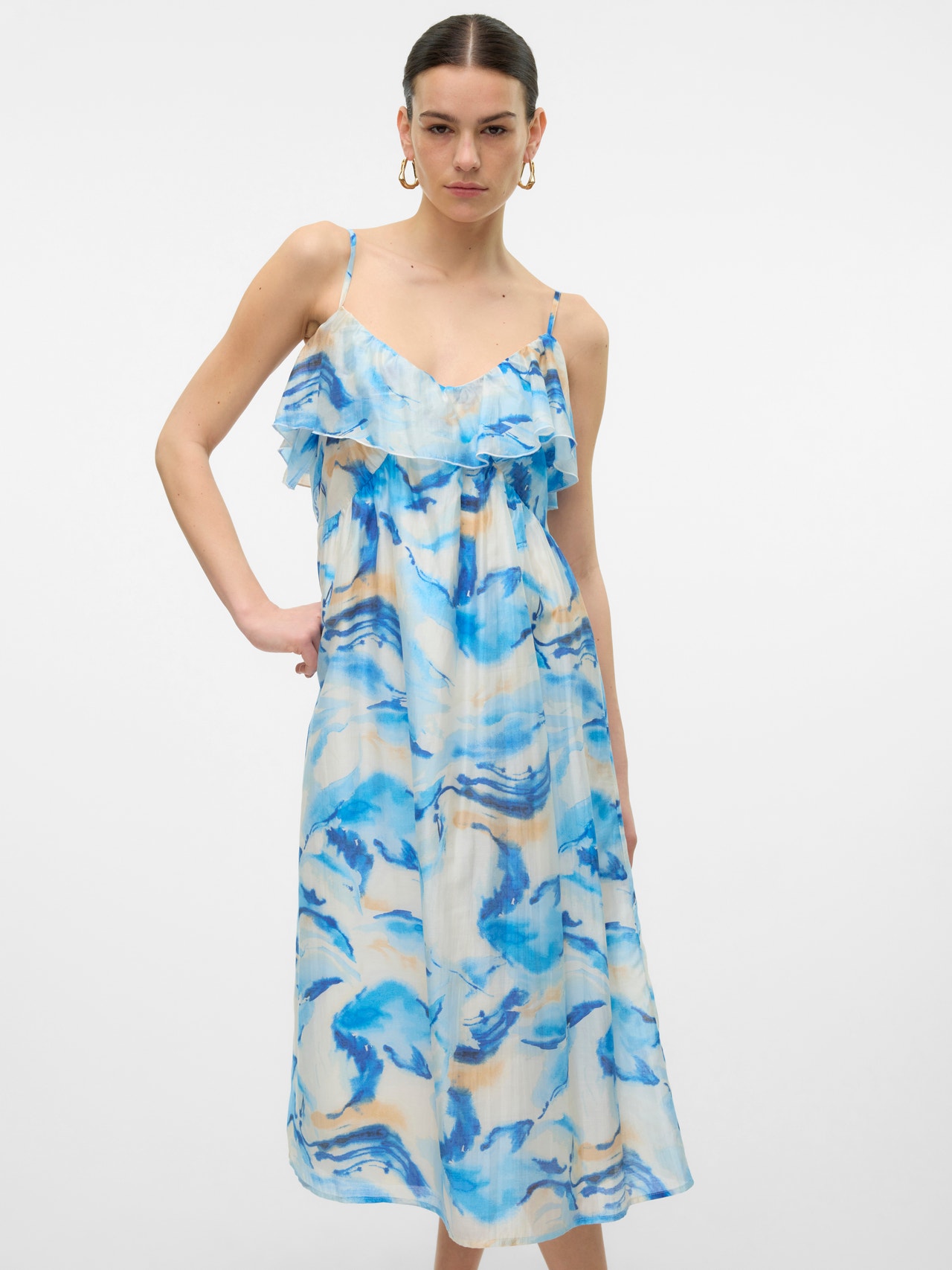 Vero Moda VMOSANA Lang kjole -Bonnie Blue - 10308973