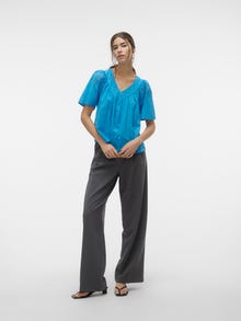 Vero Moda VMKAFFA Top -Ibiza Blue - 10309014