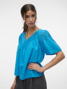 Vero Moda VMKAFFA Top -Ibiza Blue - 10309014