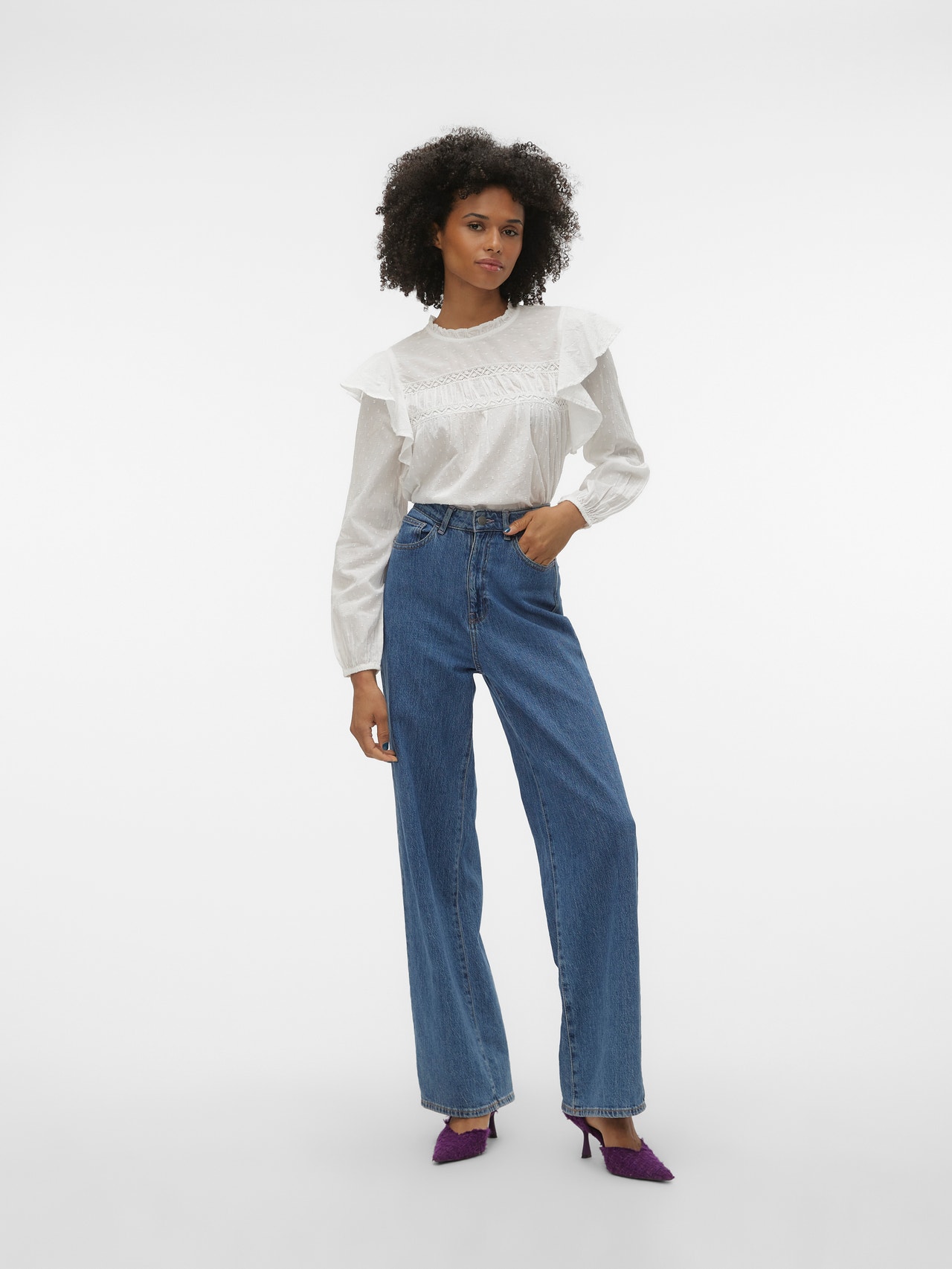 Vero Moda VMTRINE Top -Snow White - 10309038