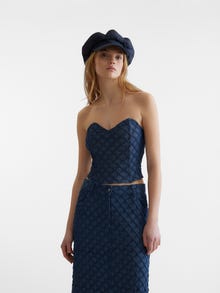 Vero Moda SNKATHRIN Top -Dark Blue Denim - 10309088