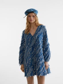 Vero Moda SOMETHINGNEW X THE ATELIER Midi dress -Medium Blue Denim - 10309090