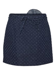 Vero Moda SOMETHINGNEW X THE ATELIER Krótka spódnica -Dark Blue Denim - 10309118