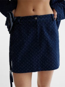 Vero Moda SOMETHINGNEW X THE ATELIER Kort nederdel -Dark Blue Denim - 10309118