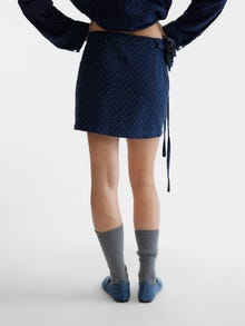 Vero Moda SOMETHINGNEW X THE ATELIER Kort kjol -Dark Blue Denim - 10309118