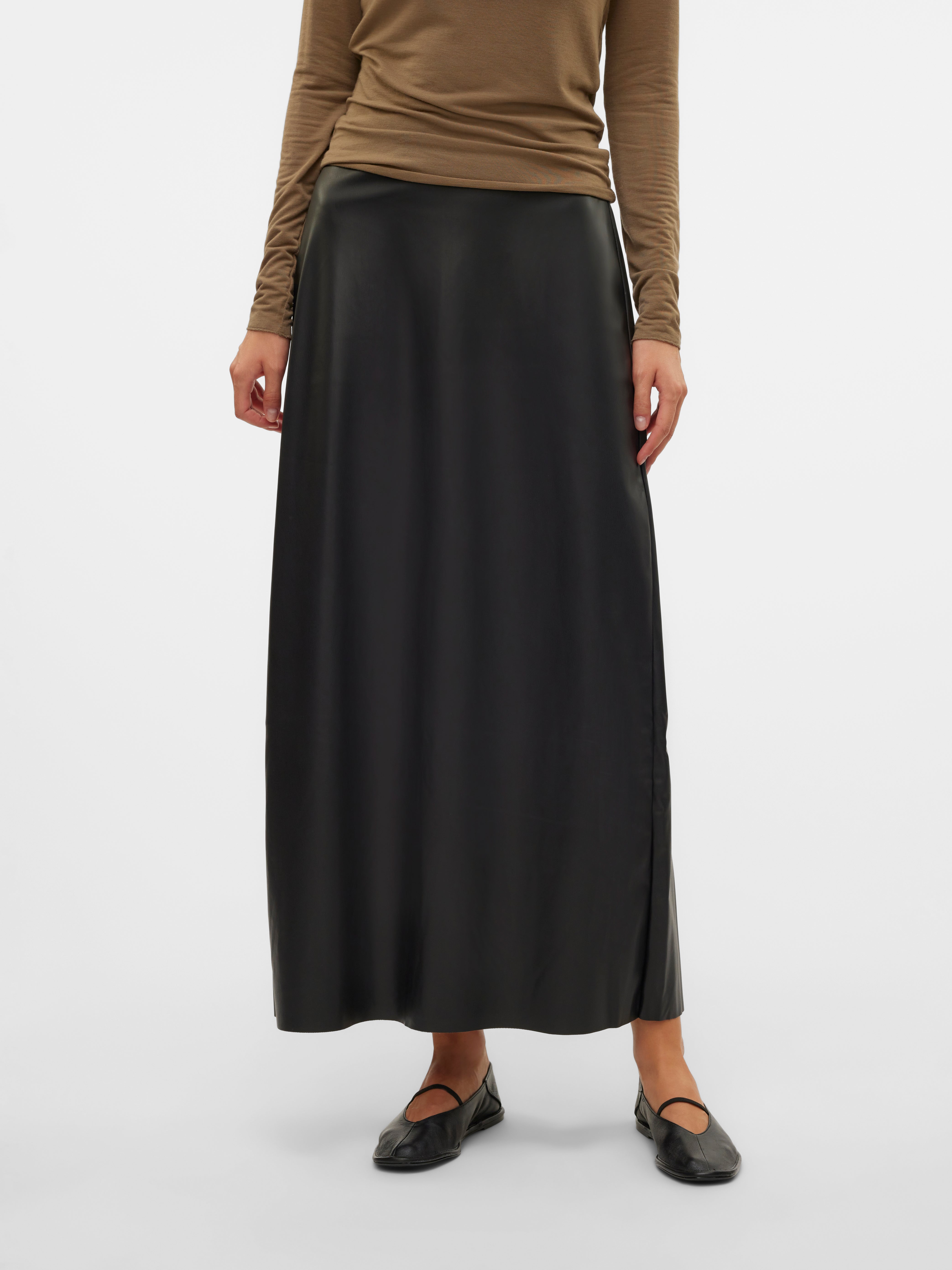 Plain black long skirt best sale