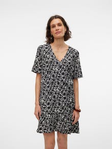 Vero Moda VMPAGE Trumpa suknelė -Black - 10309164