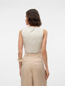 Vero Moda VMKENDAL Tailored Waistcoat -Oatmeal - 10309210