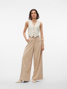 Vero Moda VMKENDAL Tailored Waistcoat -Oatmeal - 10309210