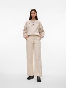 Vero Moda VMMALY Sweatshirt -Pumice Stone - 10309245