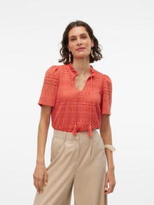 Vero Moda VMHONEY Top -Burnt Sienna - 10309263