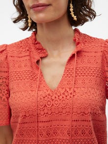 Vero Moda VMHONEY Top -Burnt Sienna - 10309263