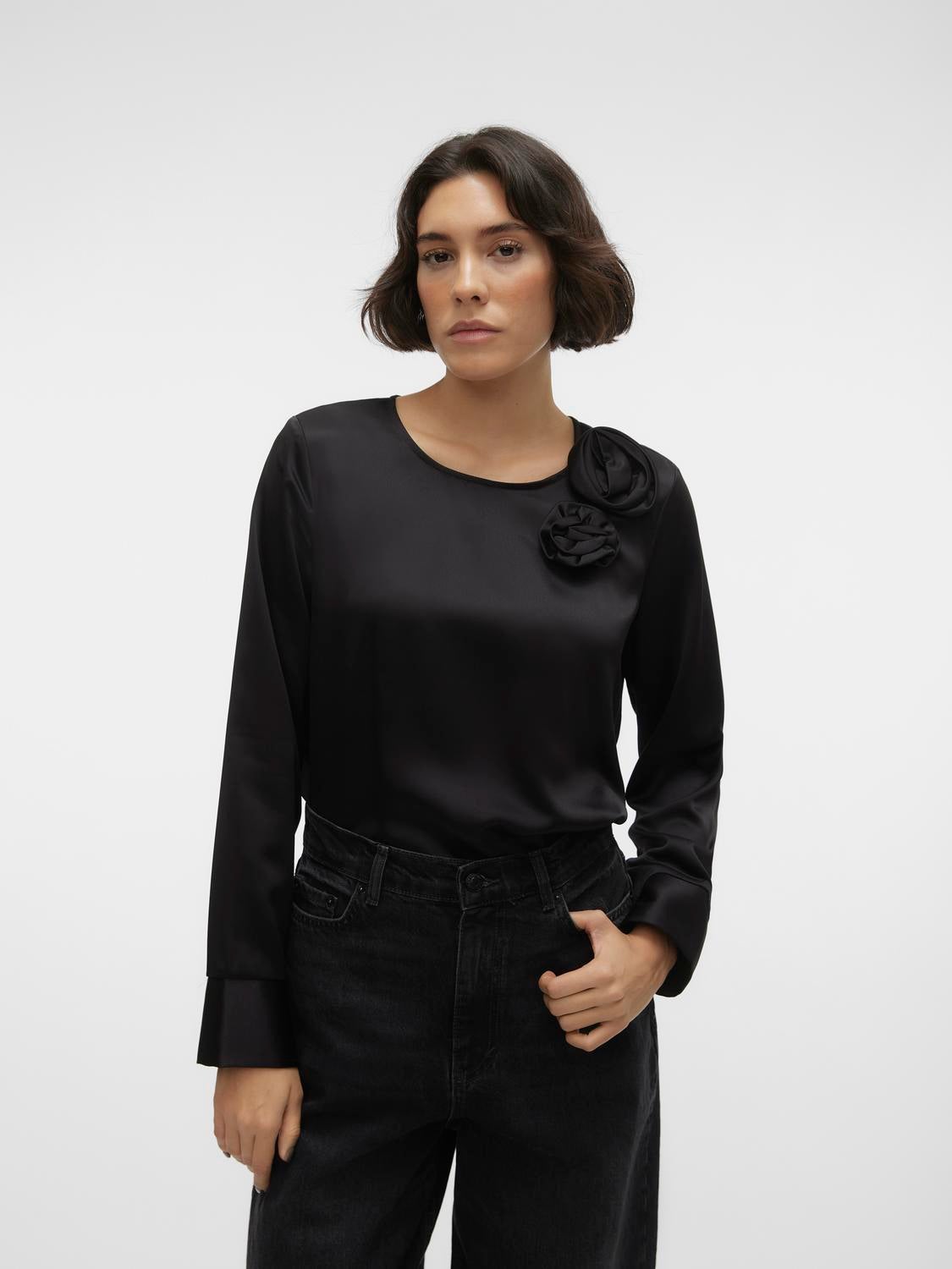 Vero moda top online zwart