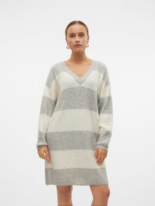 Vero Moda VMNATAHLIE Lyhyt mekko -Light Grey Melange - 10309309