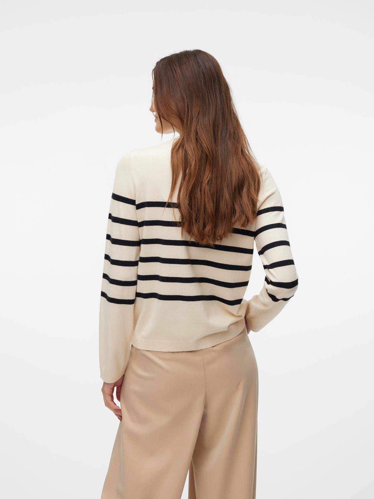 Vero Moda VMCARE STRUCTURE LS O-NECK GA NOOS - Pullover - green milieu/vert chiné Vero Moda VMCARE STRUCTURE LS O-NECK GA NOOS - Pullover - green milieu/vert chiné